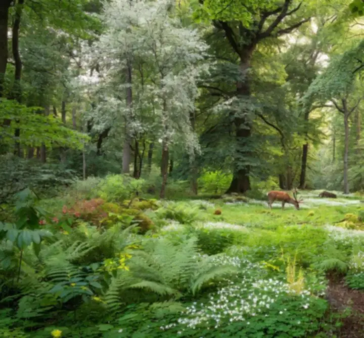 Magyarországi erdei faökoszisztéma, változatos növény- és állatvilággal
